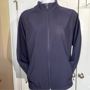 Lands’ End Outfitters Navy Blue Zip Up Jacket Women’s Size 3x Gorpcore *flaw